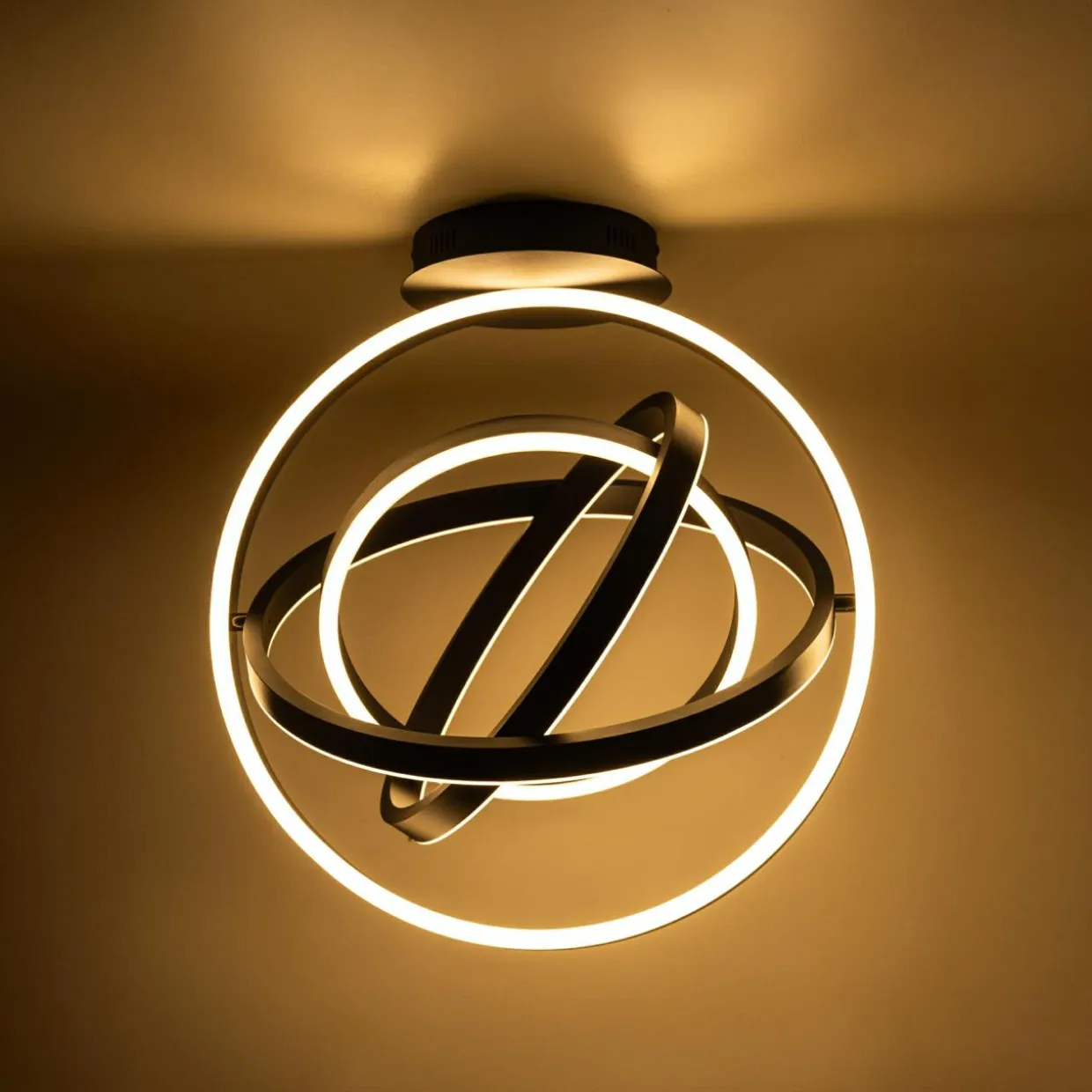 Lampa sufitowa TESS LED czarna