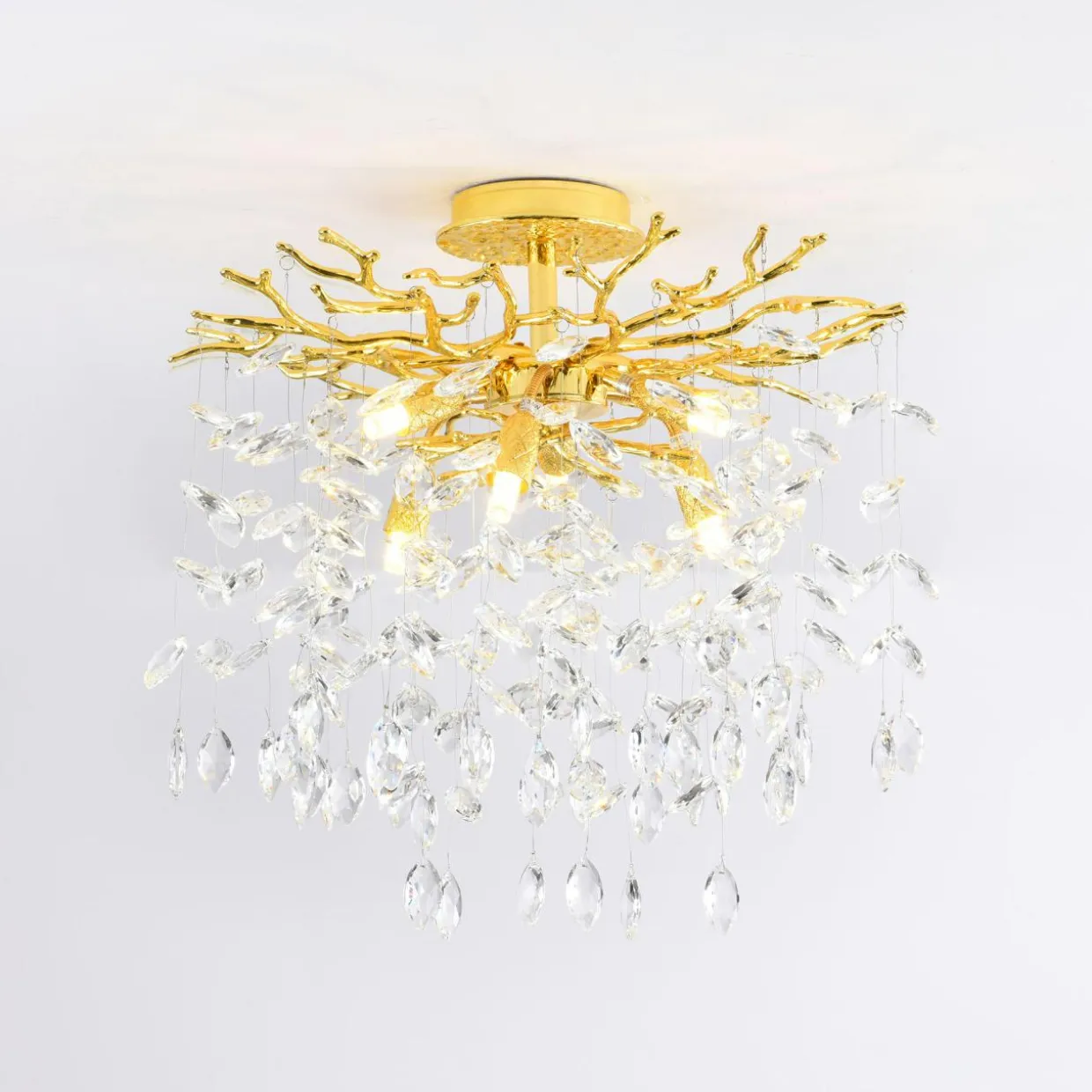 Lampa sufitowa złota CINDY 50 cm