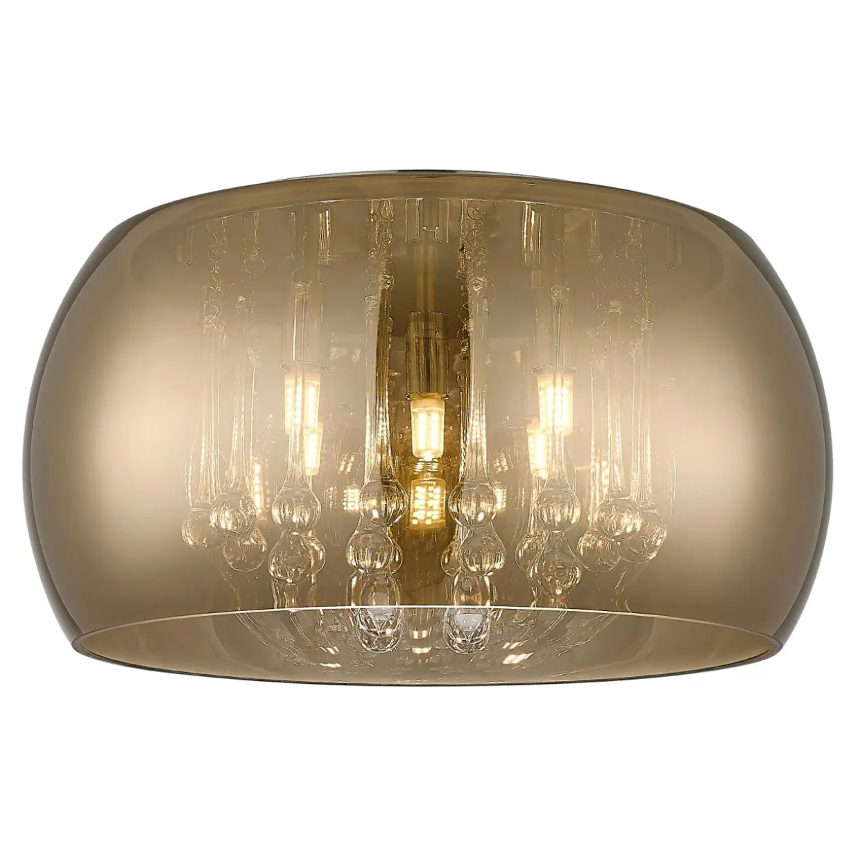 Lampa sufitowa złota CRYSTAL 40 cm