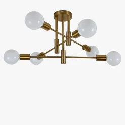Lampa sufitowa złota DORADO 6