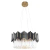 Lampa wiszaca glamour czarno-złota ROTTA