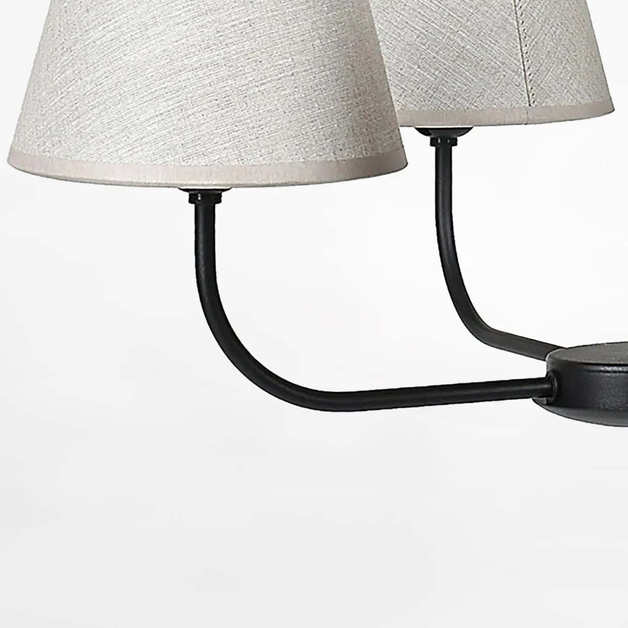 Lampa wisząca 4 abażury CHICAGO LINEN