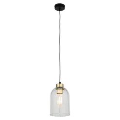 Lampa wisząca 1 klosz transparent SATIPO