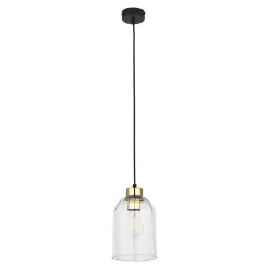 Lampa wisząca 1 klosz transparent SATIPO
