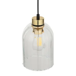 Lampa wisząca 1 klosz transparent SATIPO