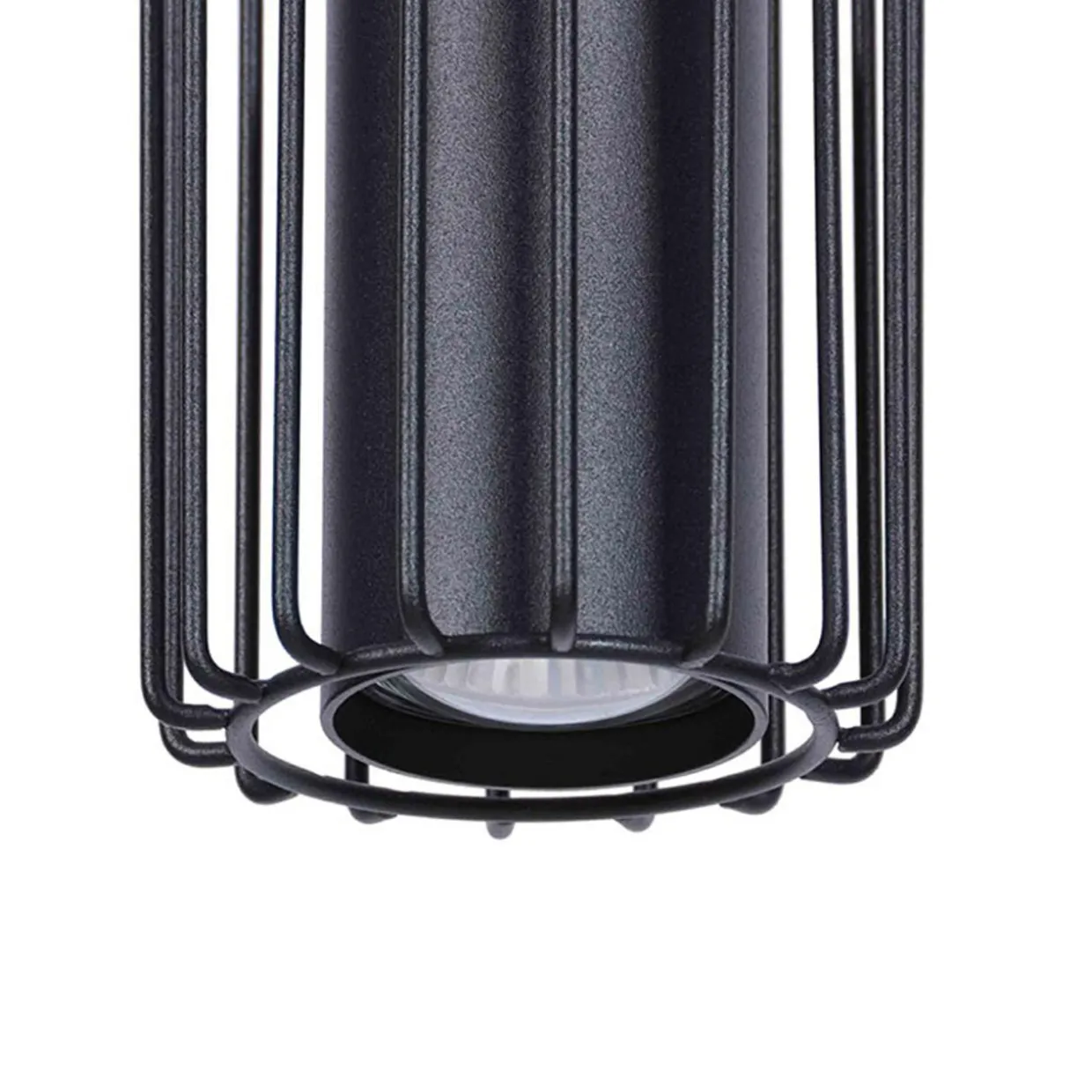 Lampa wisząca 3 klosze listwa czarna FALCON