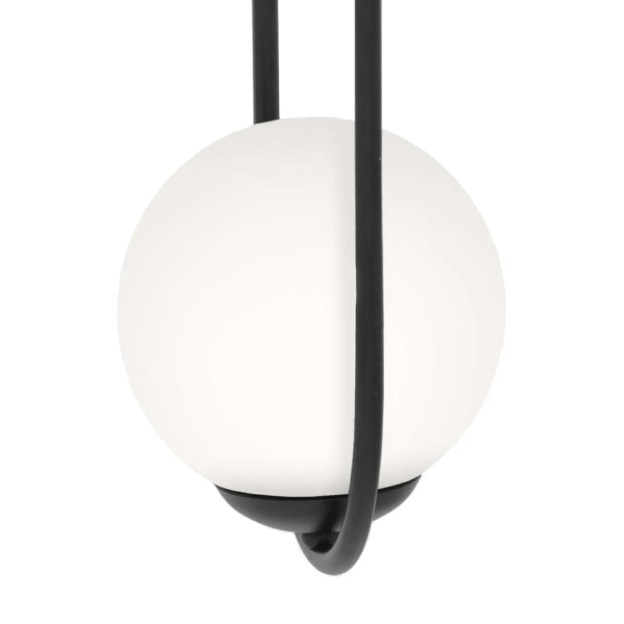 Lampa wisząca 2 kule czarna PARVA