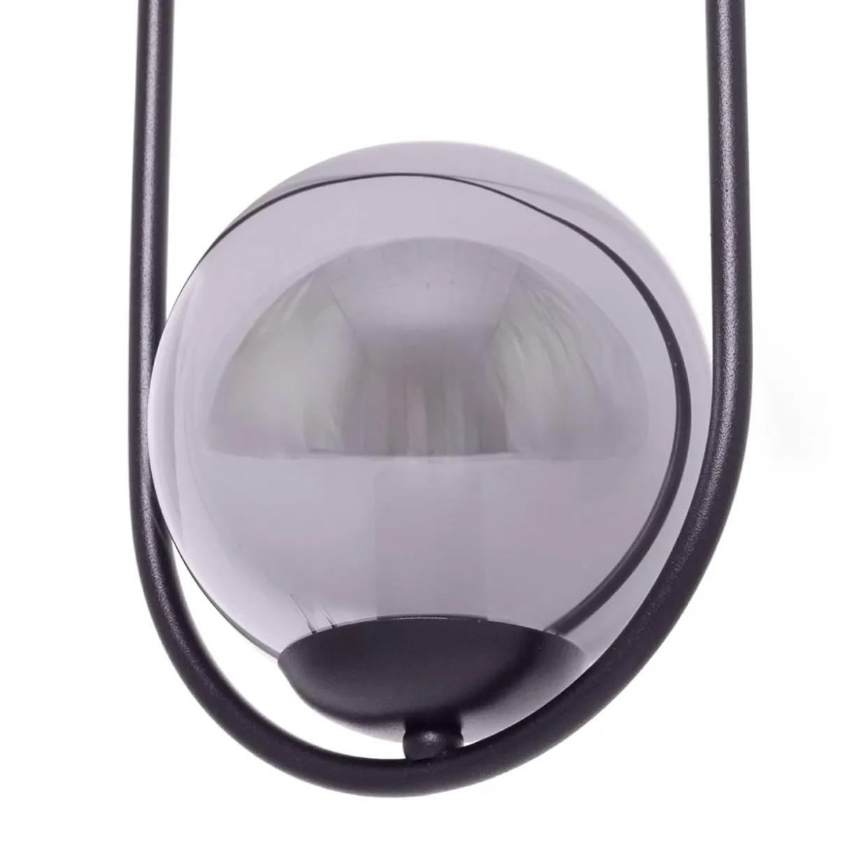 Lampa wisząca 2 kule czarna DAVOS