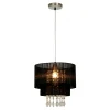 Lampa wisząca abażur czarny LETA