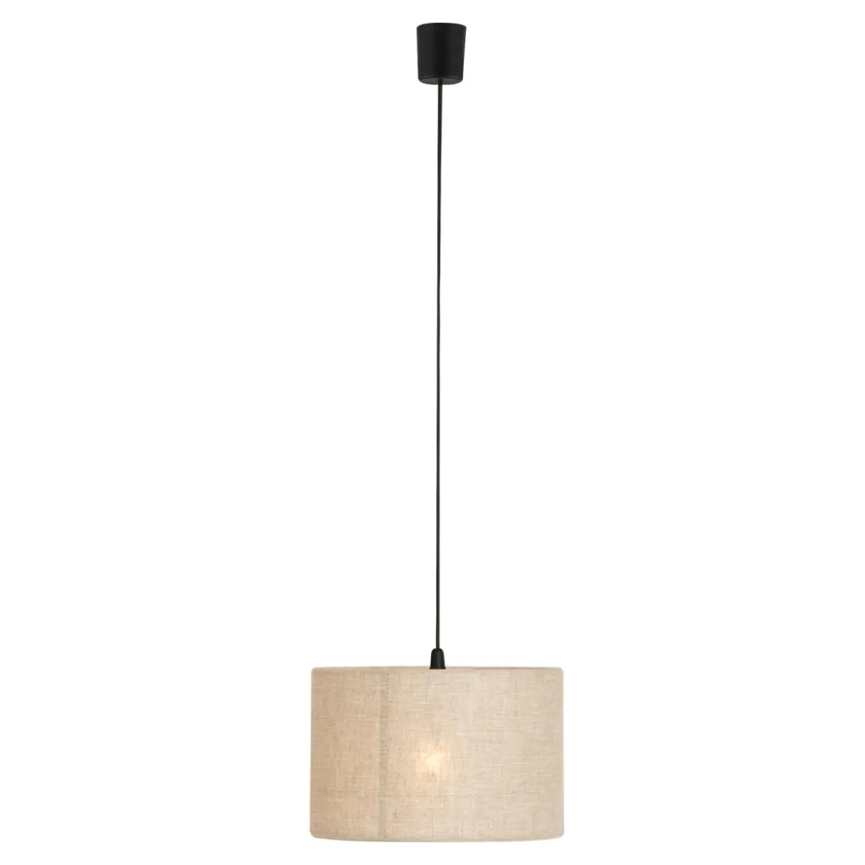 Lampa wisząca abażur len PALON