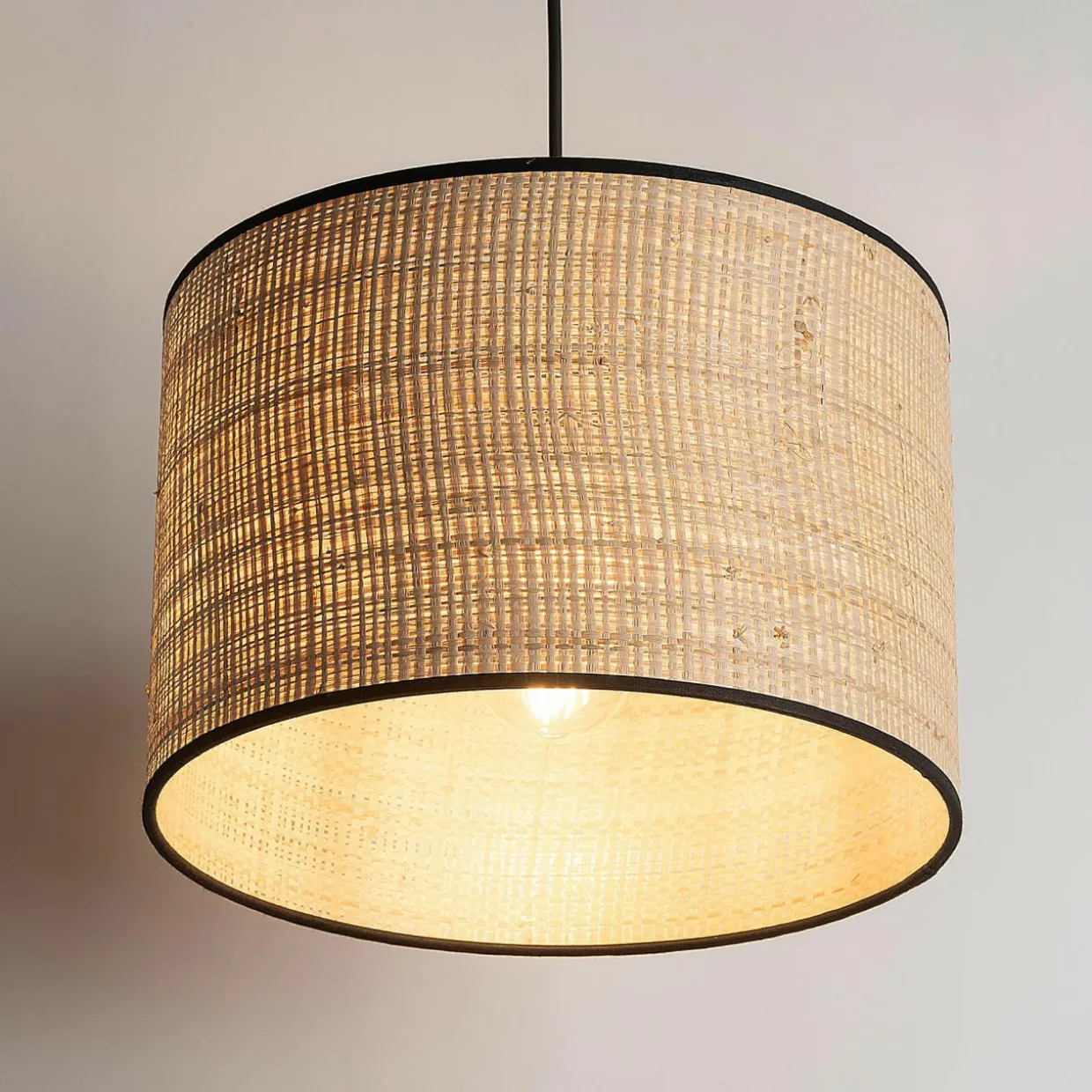 Lampa wisząca abażur rafia plecionka LIBERIA 30 cm