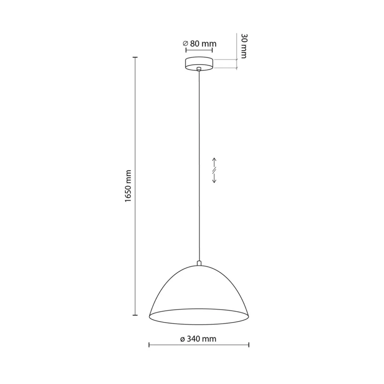 Lampa wisząca beżowa FARO