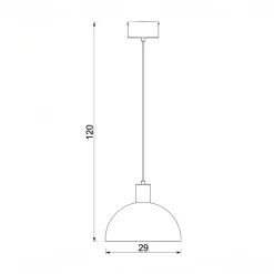 Lampa wisząca beżowa HANDA I