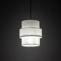Lampa wisząca biała CALISTO fi 20 cm