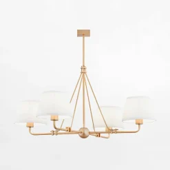Lampa wisząca biało-złota ATRANI