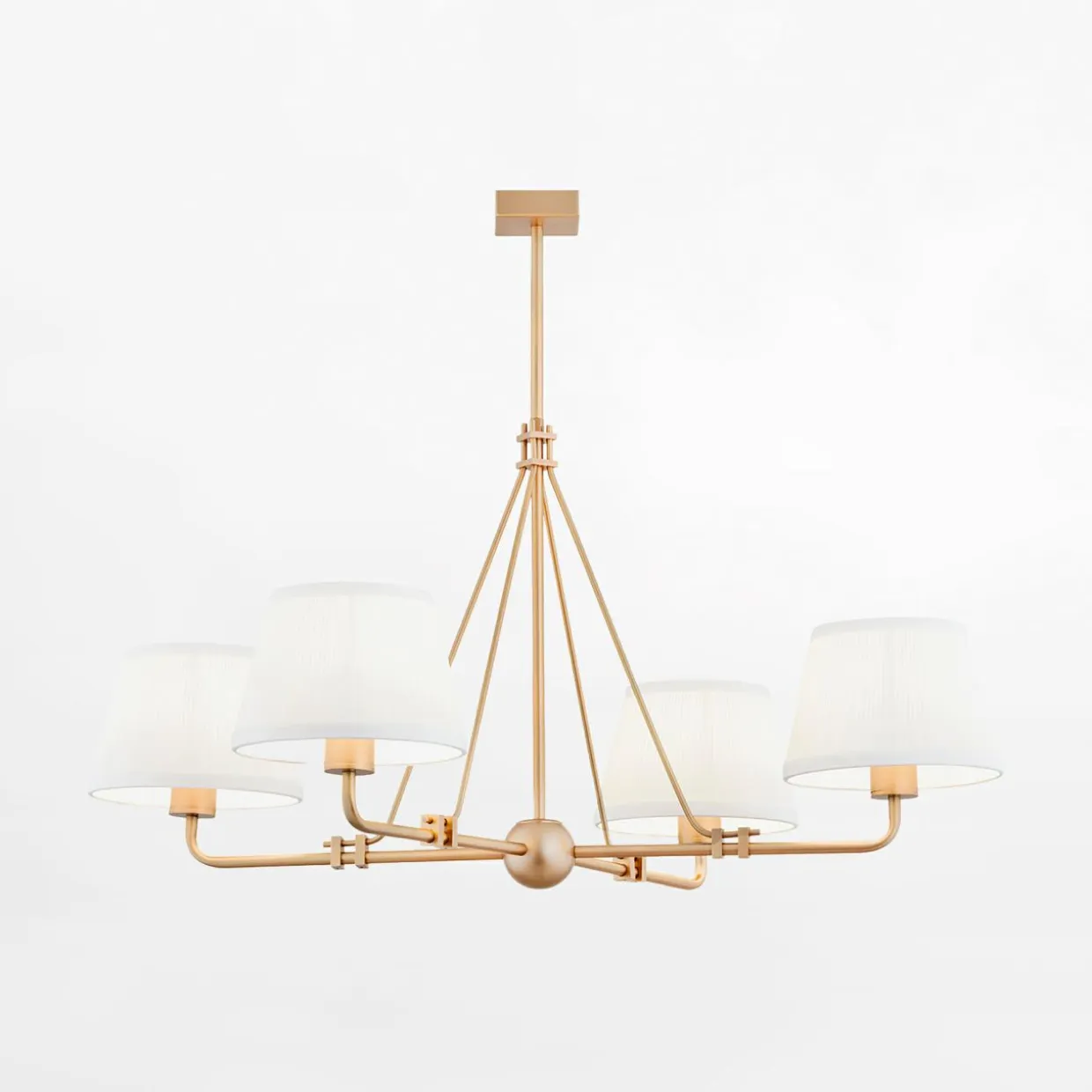 Lampa wisząca biało-złota ATRANI