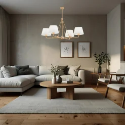 Lampa wisząca biało-złota ATRANI