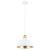 Lampa wisząca biało-złota MENSA