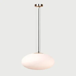 Lampa wisząca biało-złota UFO 40 cm