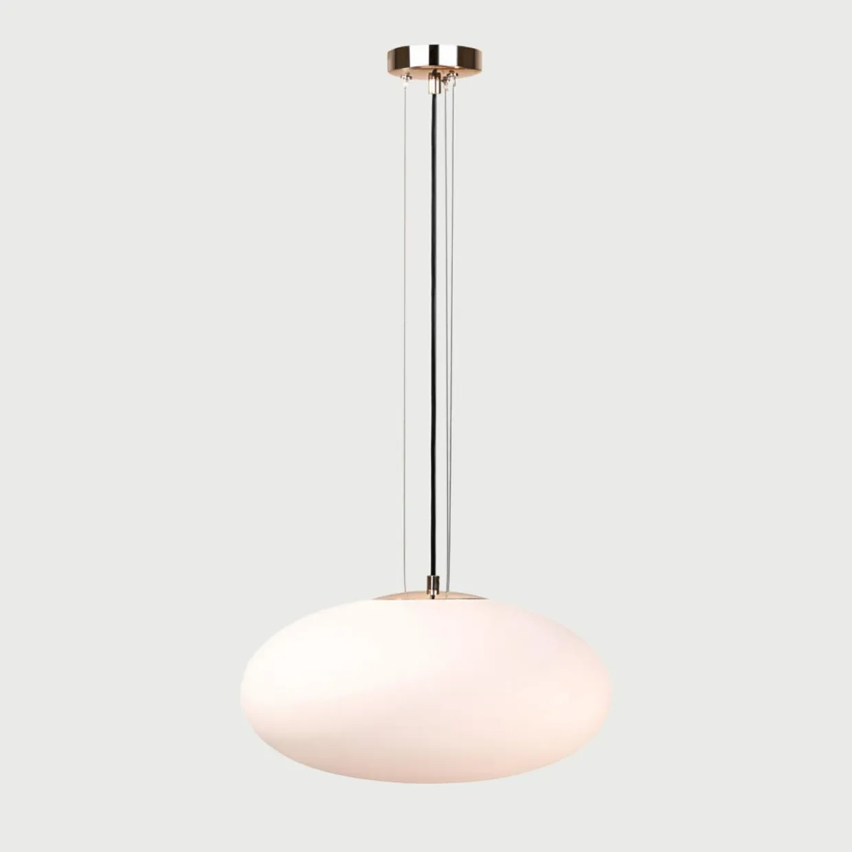 Lampa wisząca biało-złota UFO 40 cm