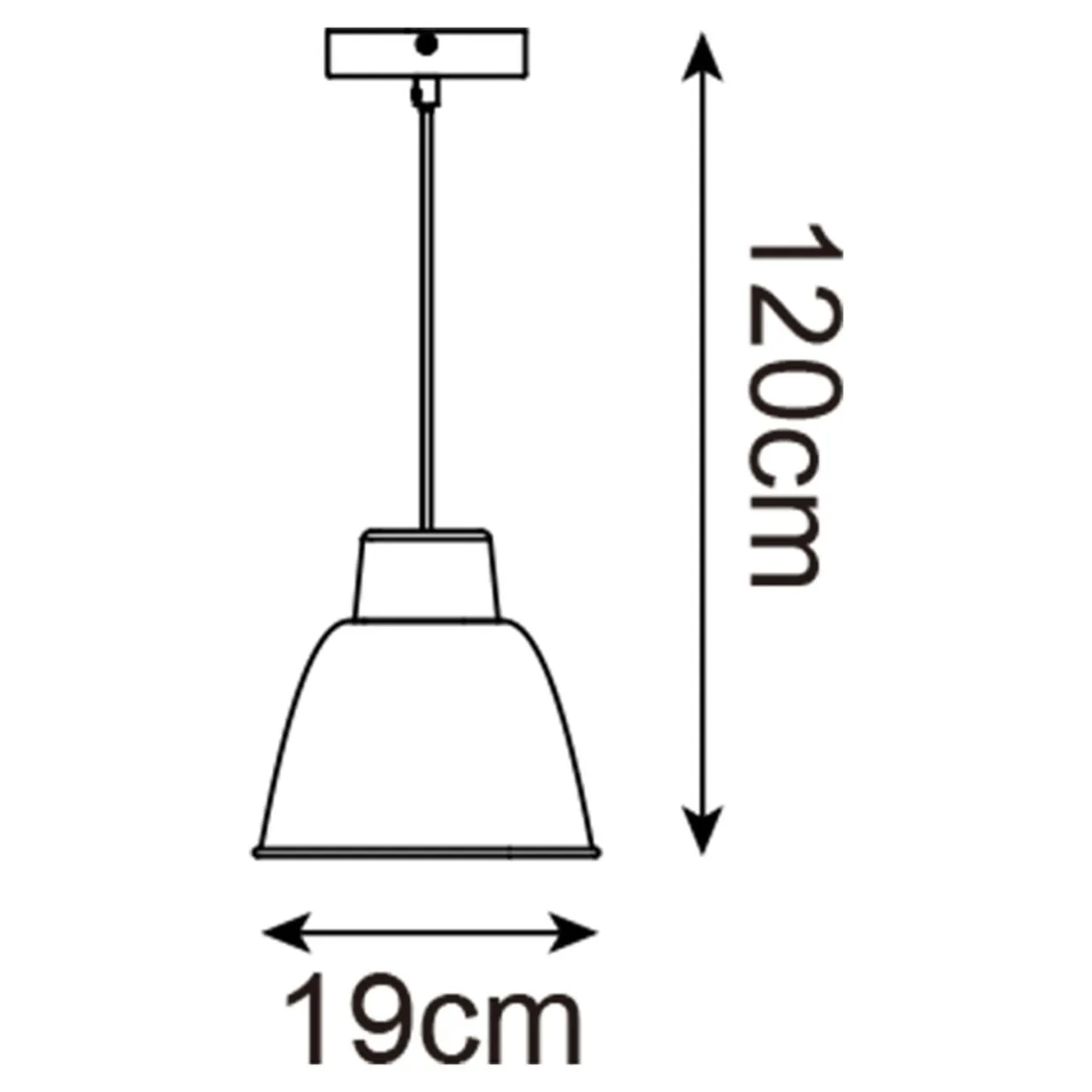 Lampa wisząca biały mat ORLO