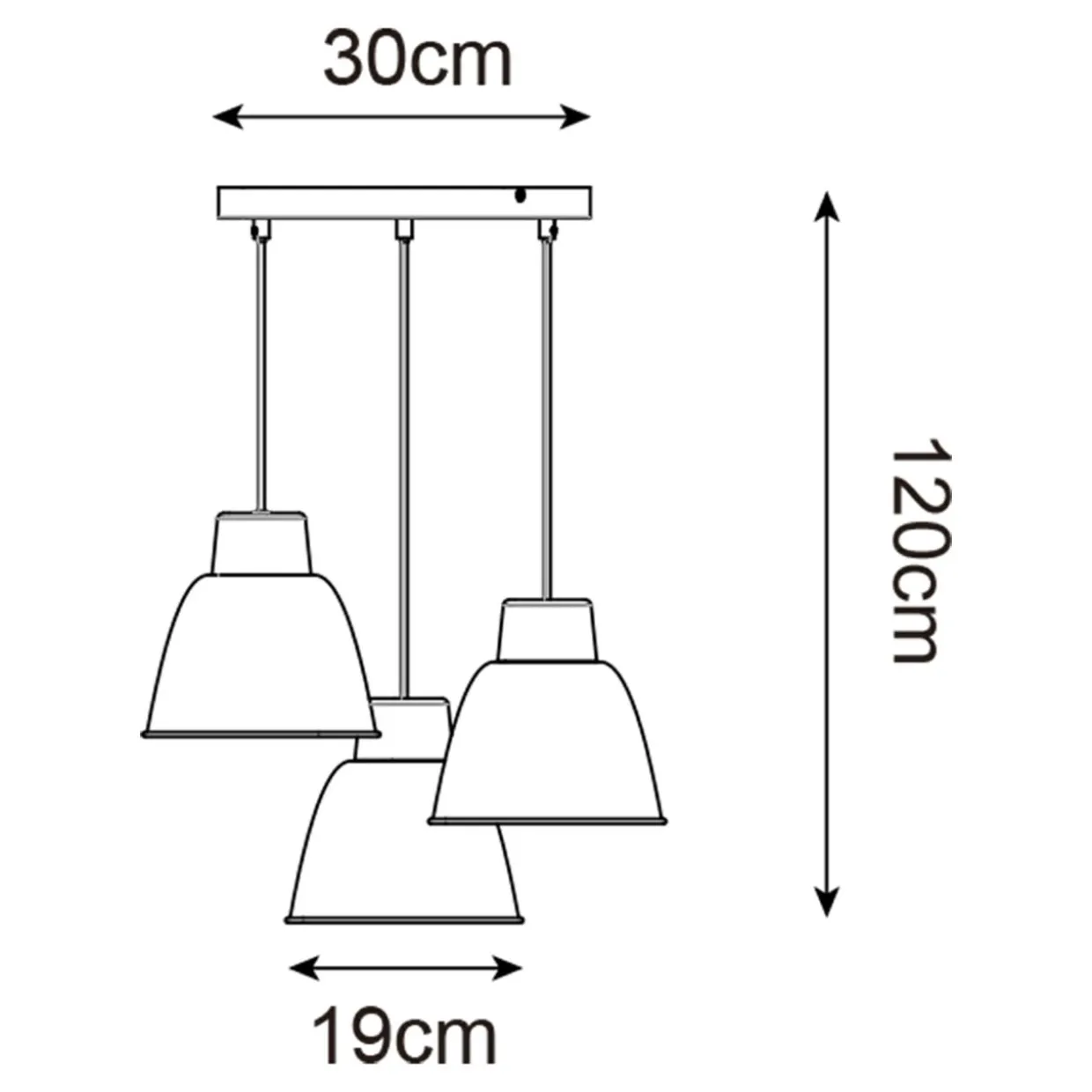 Lampa wisząca biały mat ORLO III