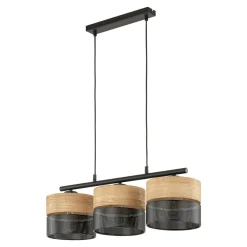 Lampa wisząca boho 3 abażury NICOL