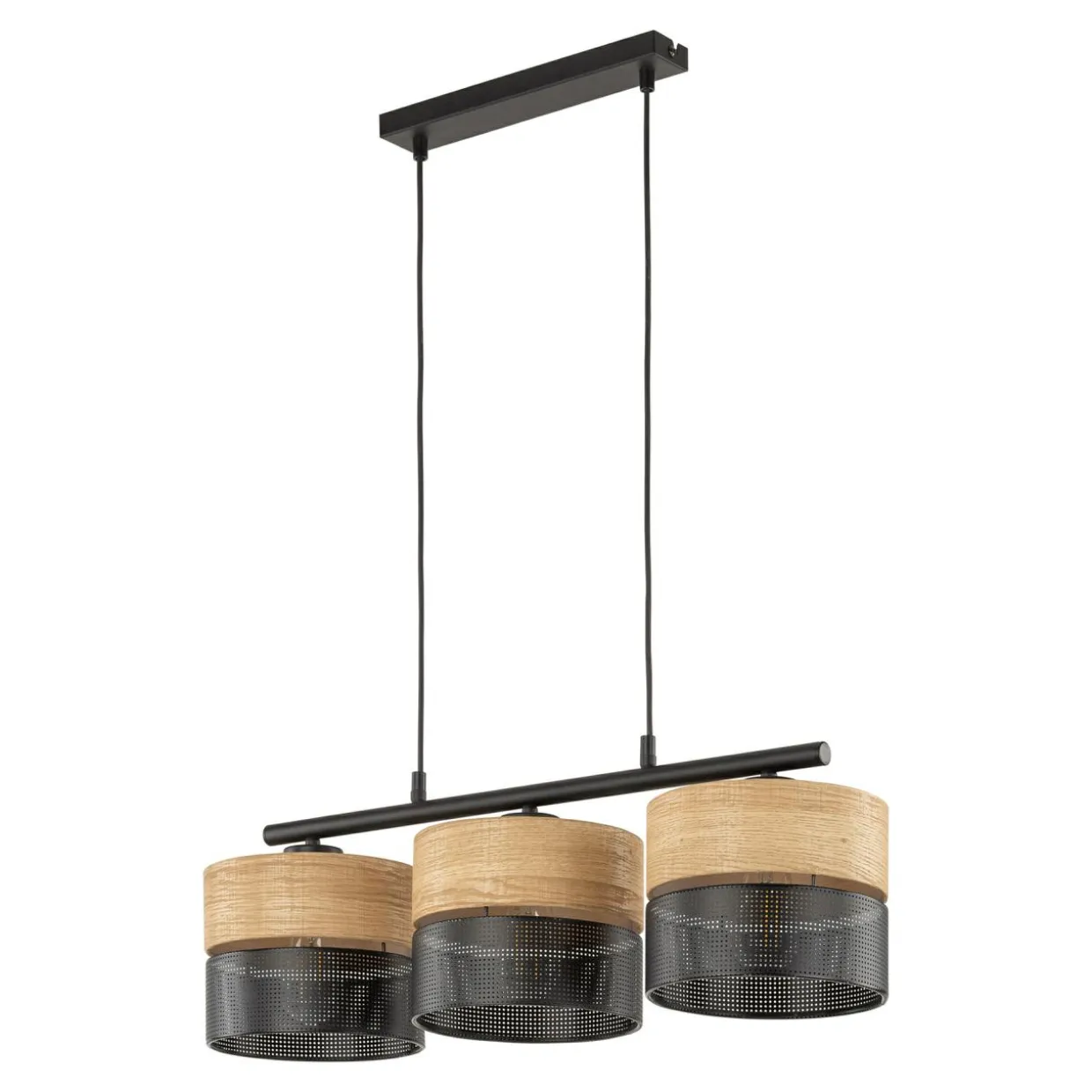 Lampa wisząca boho 3 abażury NICOL
