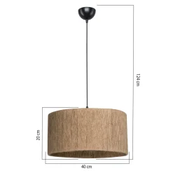 Lampa wisząca boho brązowa AFRA