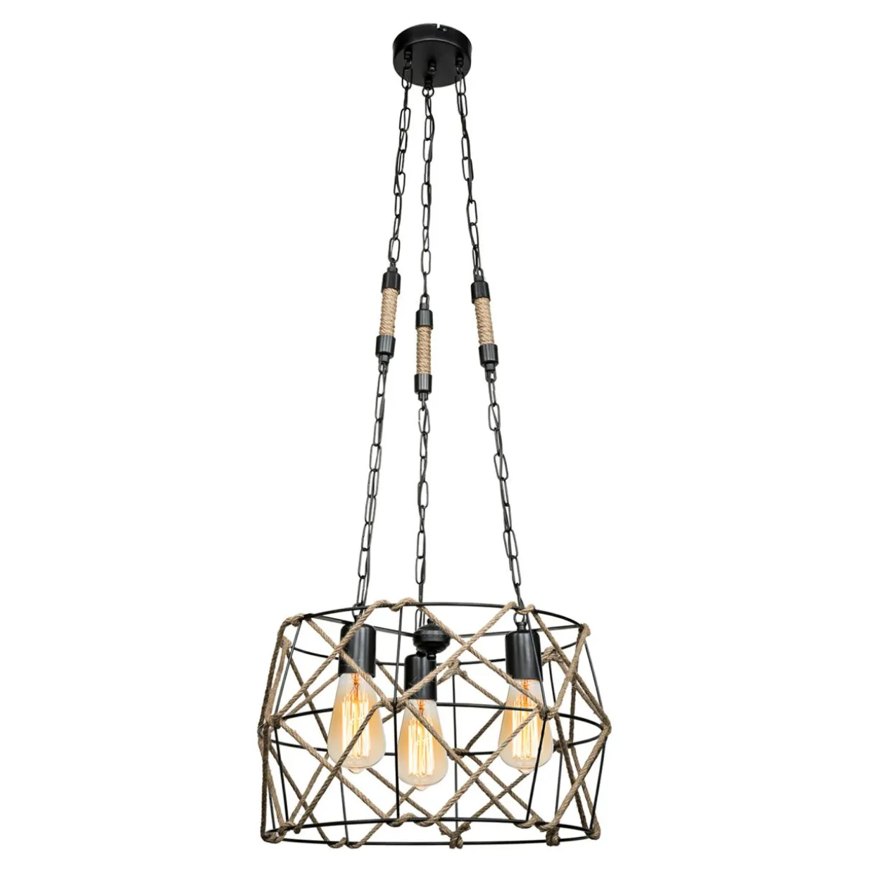 Lampa wisząca boho SIDELYA 45 cm
