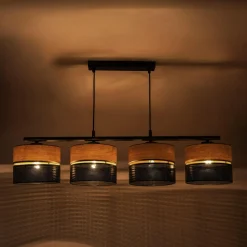Lampa wisząca boho z abażurem NICOL IV