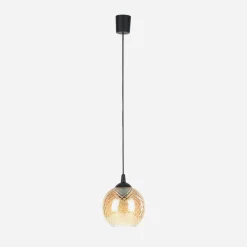 Lampa wisząca bursztynowa MIX fi 18 cm