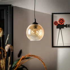 Lampa wisząca bursztynowa MIX fi 18 cm