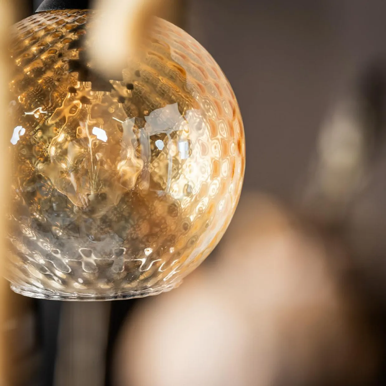 Lampa wisząca bursztynowa MIX fi 18 cm