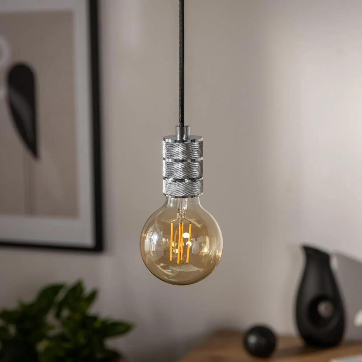 Lampa wisząca chrom SZ61104 200 cm