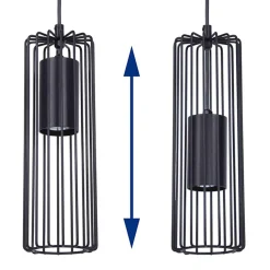 Lampa wisząca czarna FALCON 3