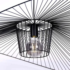 Lampa wisząca czarna KAPELUSZ