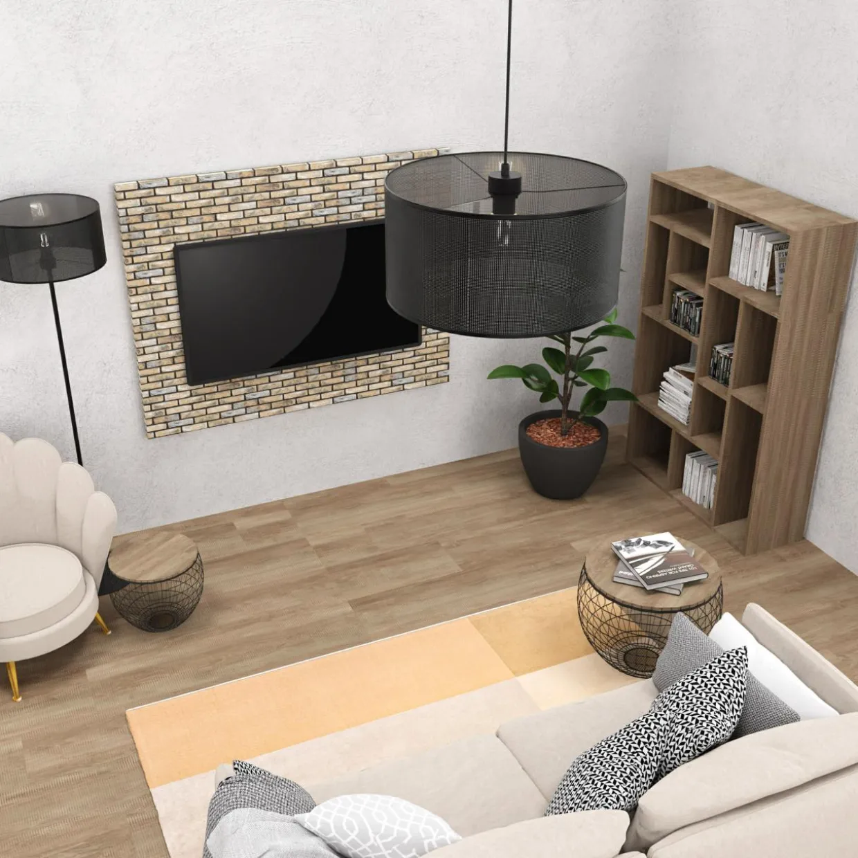 Lampa wisząca czarna LOFT I