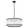 Lampa wisząca czarna SERGIO 50 cm