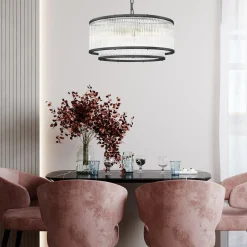 Lampa wisząca czarna SERGIO 50 cm