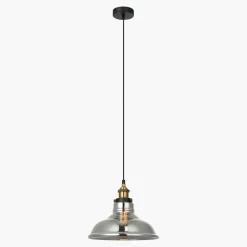 Lampa wisząca czarno-złota HUBERT
