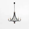 Lampa wisząca czarno-złota LORENZO 5