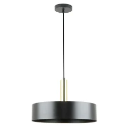Lampa wisząca czarno-złota LEO 40,5 cm