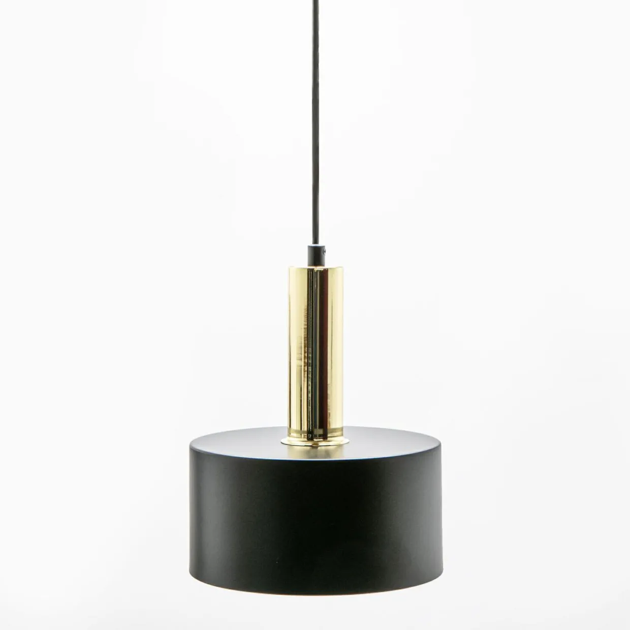 Lampa wisząca czarno-złota LEO 20 cm
