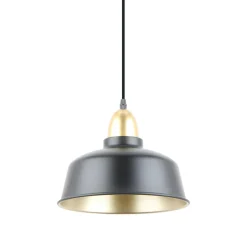 Lampa wisząca czarno-złota MENSA