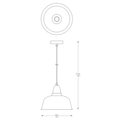 Lampa wisząca czarno-złota MENSA