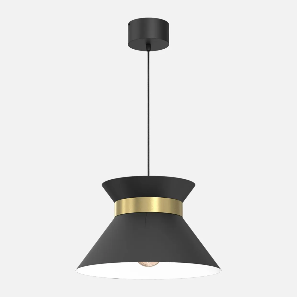 Lampa wisząca czarno-złota NORGE