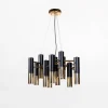 Lampa wisząca czarno-złota ORINO