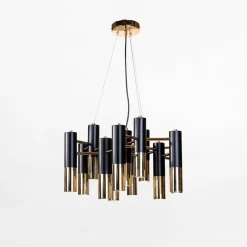 Lampa wisząca czarno-złota ORINO