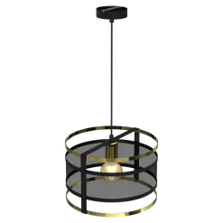 Lampa wisząca czarno-złota RIM